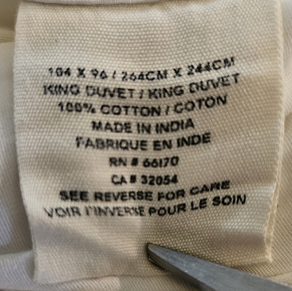 Anthropologie Vintage Ibbie Collection Flower Blooms Duvet Cover King - Picture 7 of 9